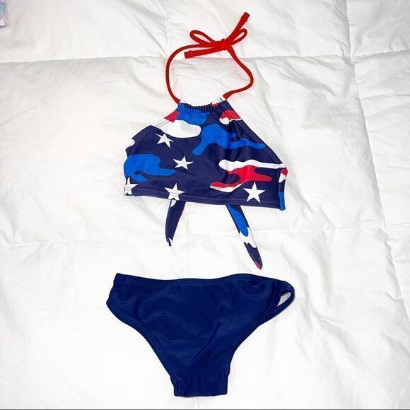 Kanu Surf Red White & Blue,   Halter Top Bikini for Baby - Picture 7 of 8